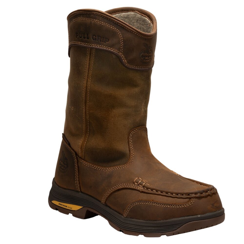 Georgia Boot Athens SuperLyte Alloy Toe Waterproof Wellington Pull-On Size 9 M